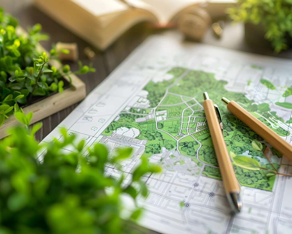 Urban Planner Designing Green Spaces for Improved Air and Public Health