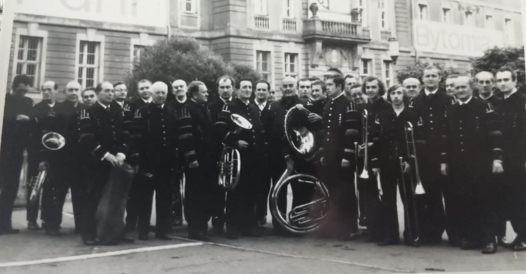 Orkiestra Wujek- fotografia historyczna -1972 Orkiestra KWK Wujek-Bytom